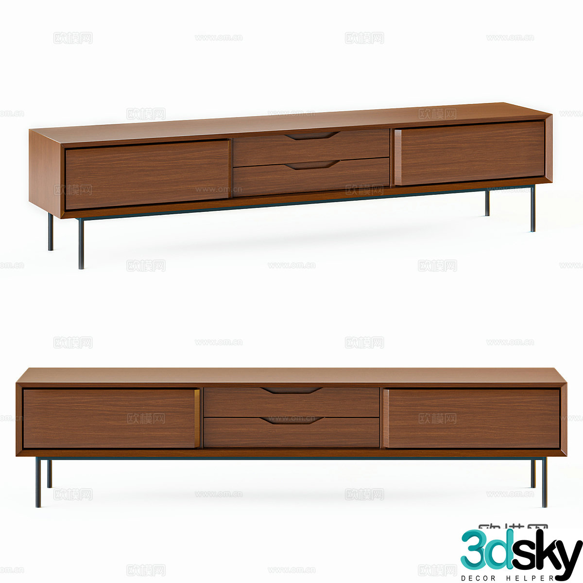 New Chinese TV cabinet 3D model