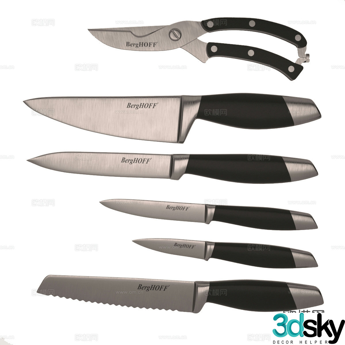 kitchen knife 3d model