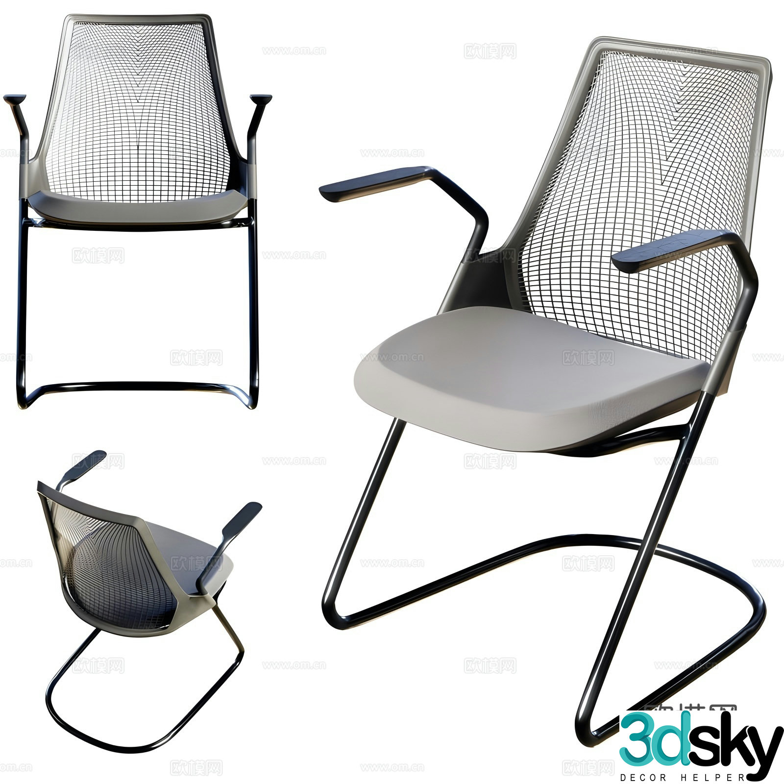 Side chair 3d model
