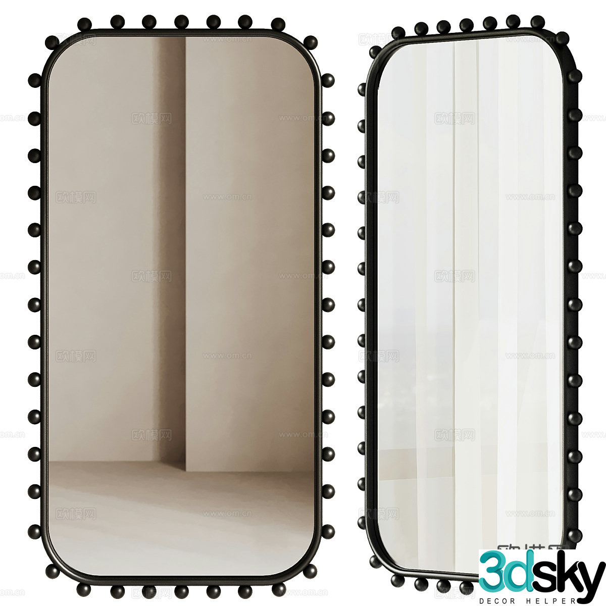 Decorative mirror 3d model