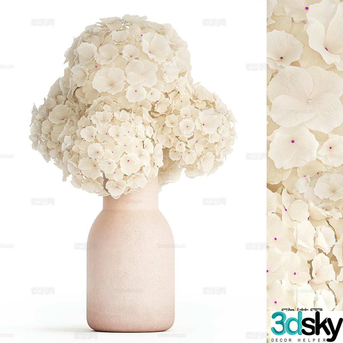 Vase flowers 3d model