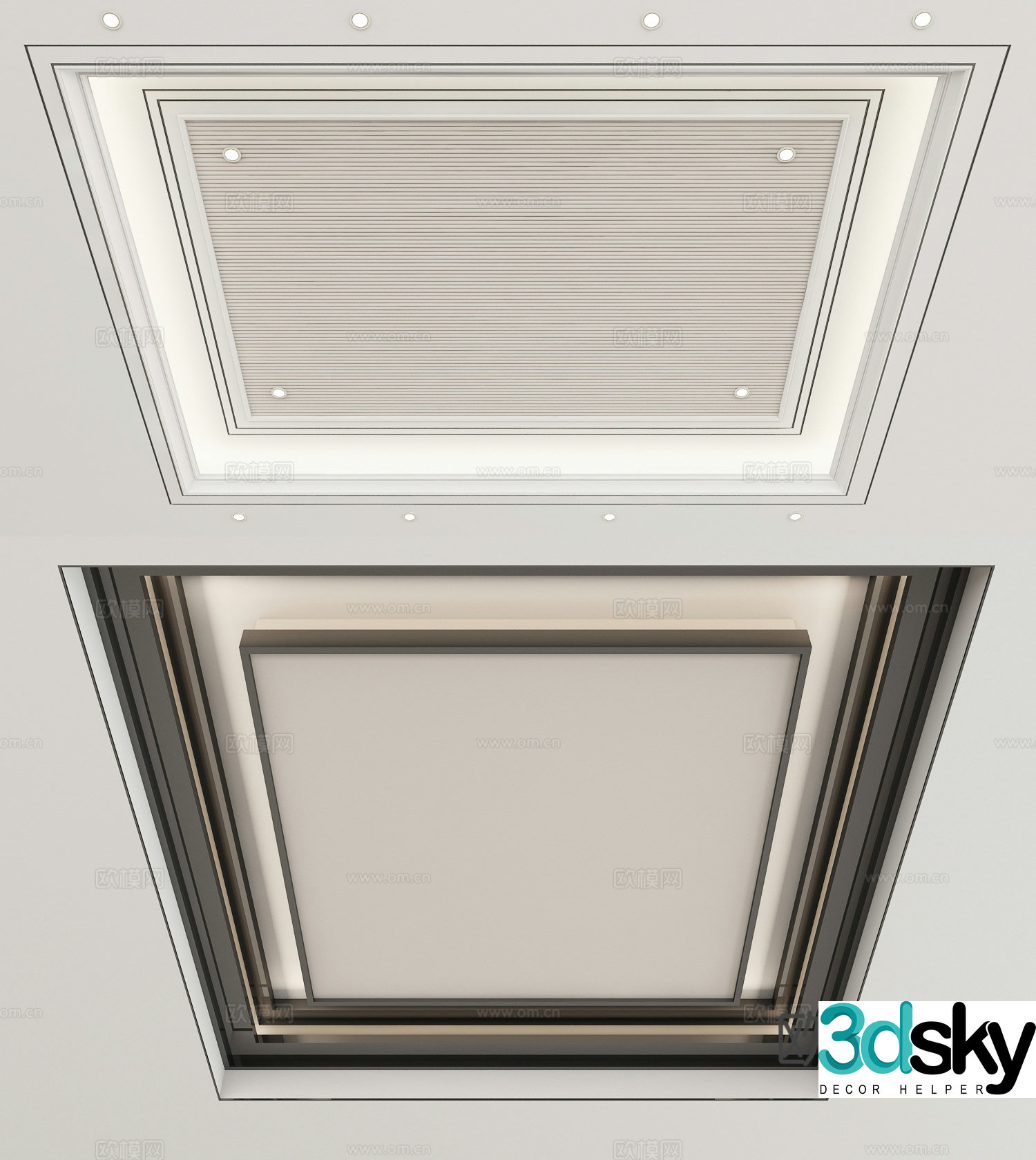 Modern ceiling 3d model