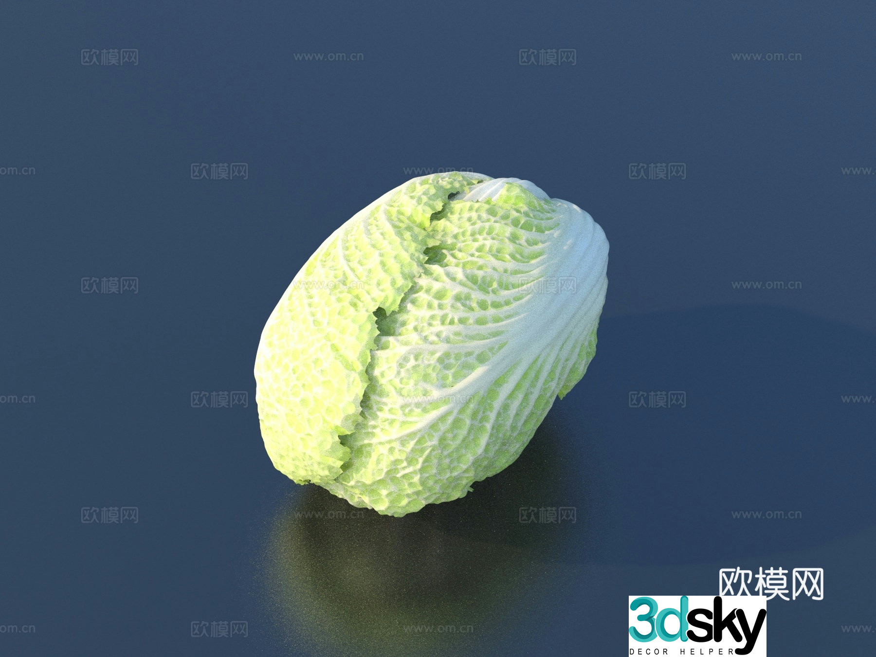 Vegetable vegetables cabbage leaf food 3D model