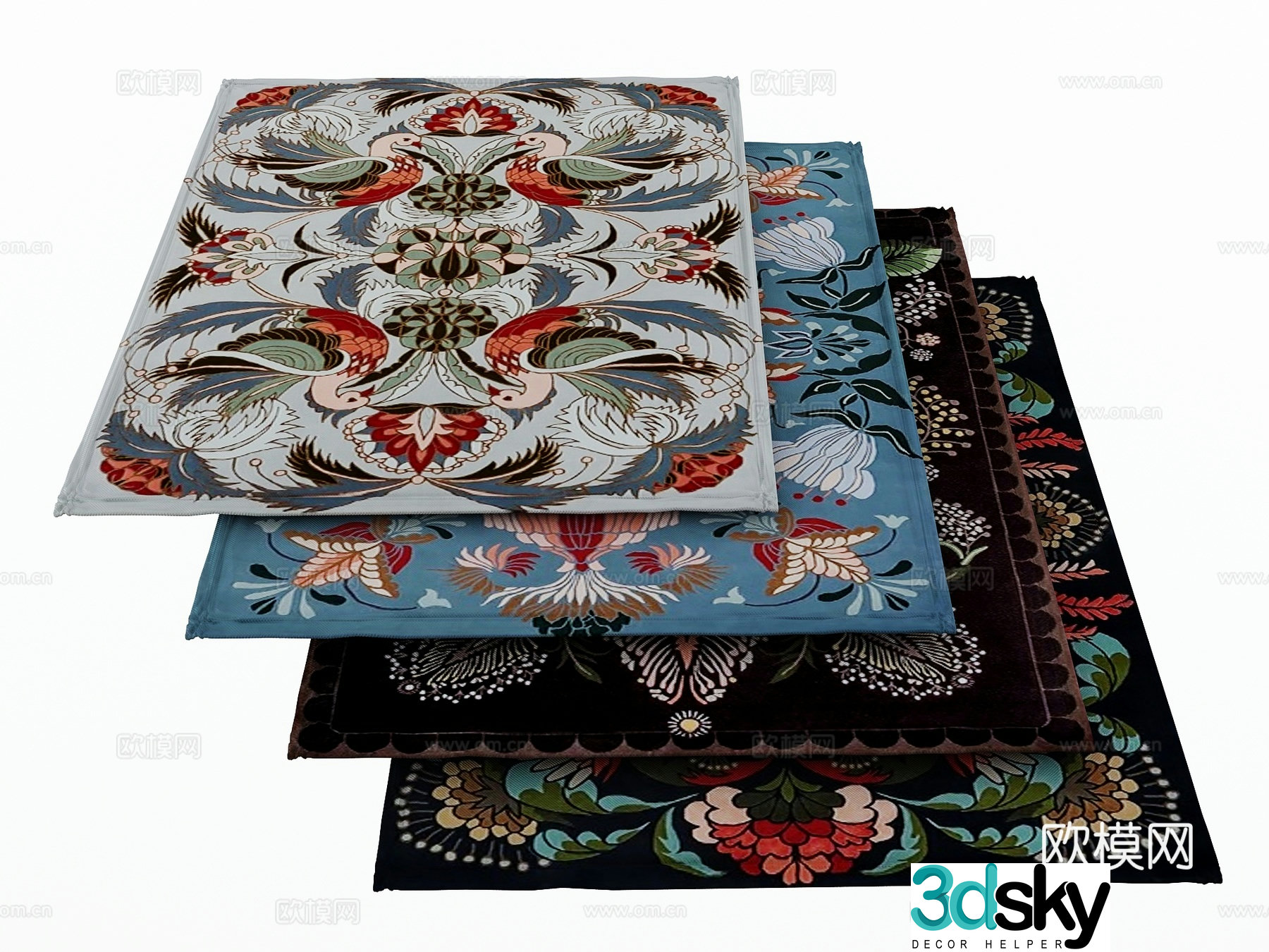 Modern carpet 3d model
