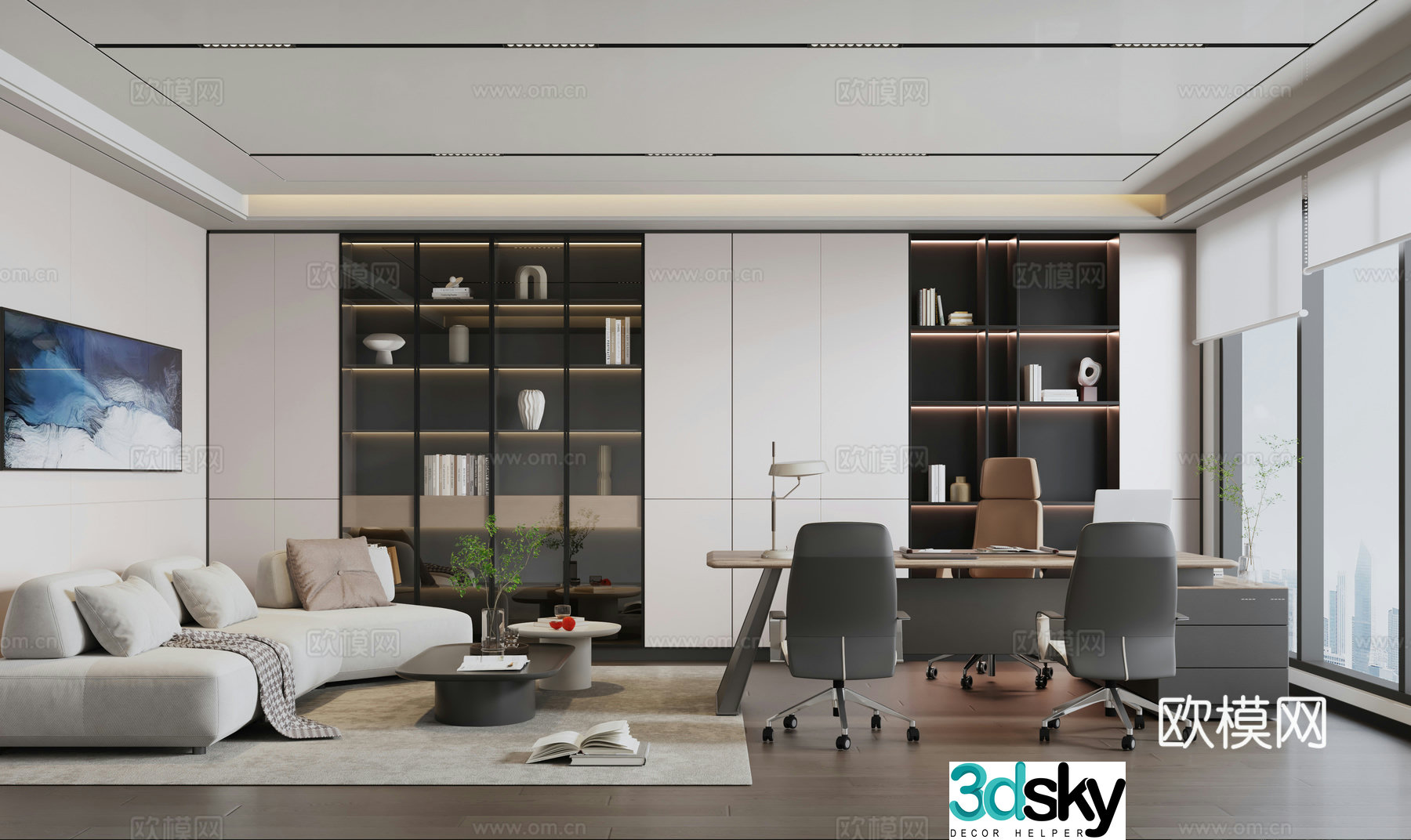 Modern Manager Office 3D model