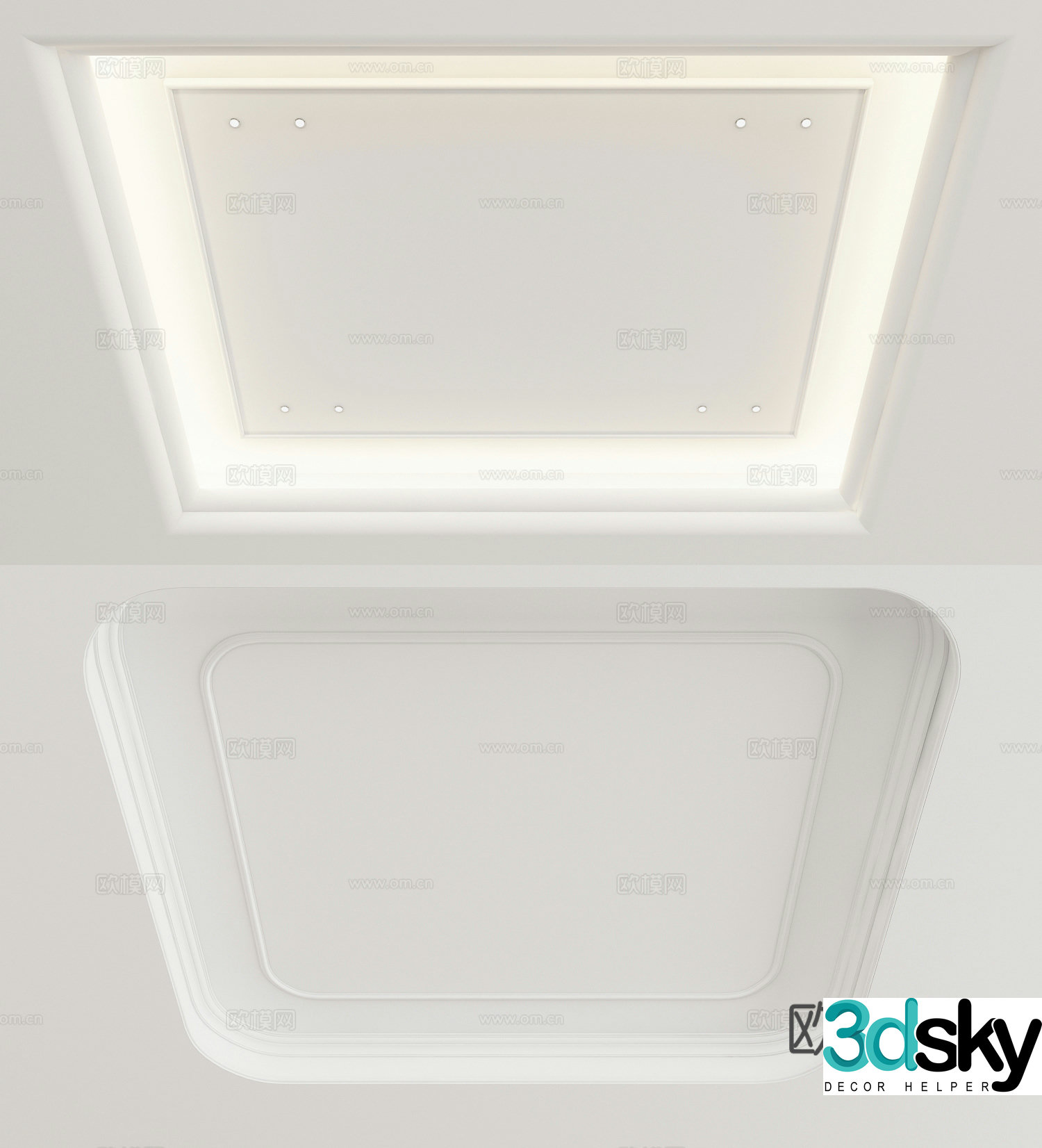Modern ceiling 3d model