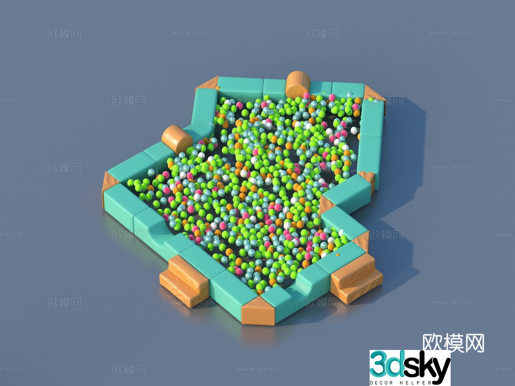 Toy ball pit Toy ball toy children’s toy 3d model