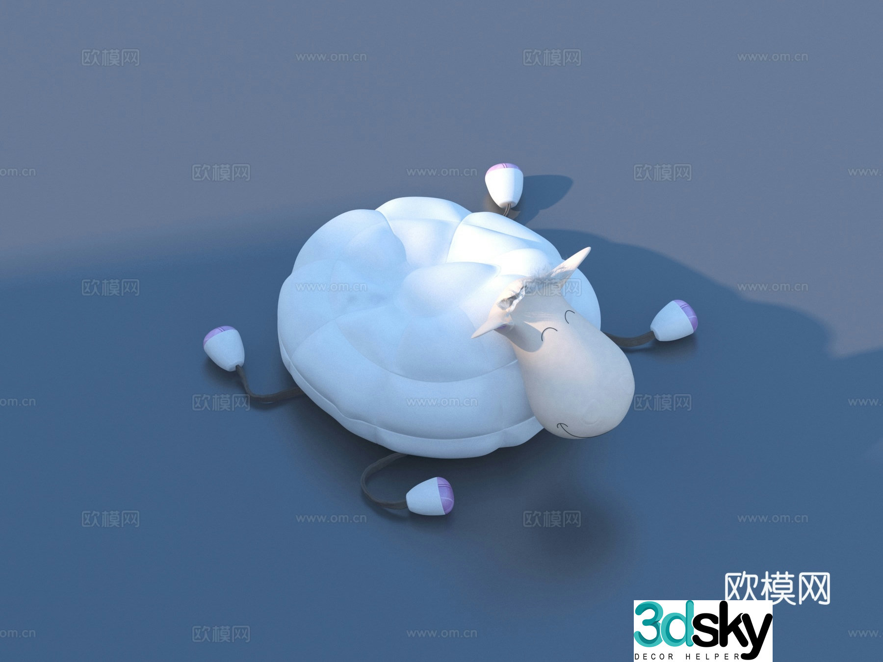 Plush toy cartoon 3d model