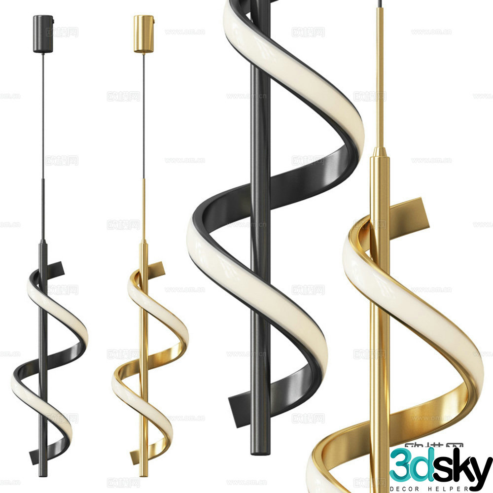 3D model of special shape chandelier