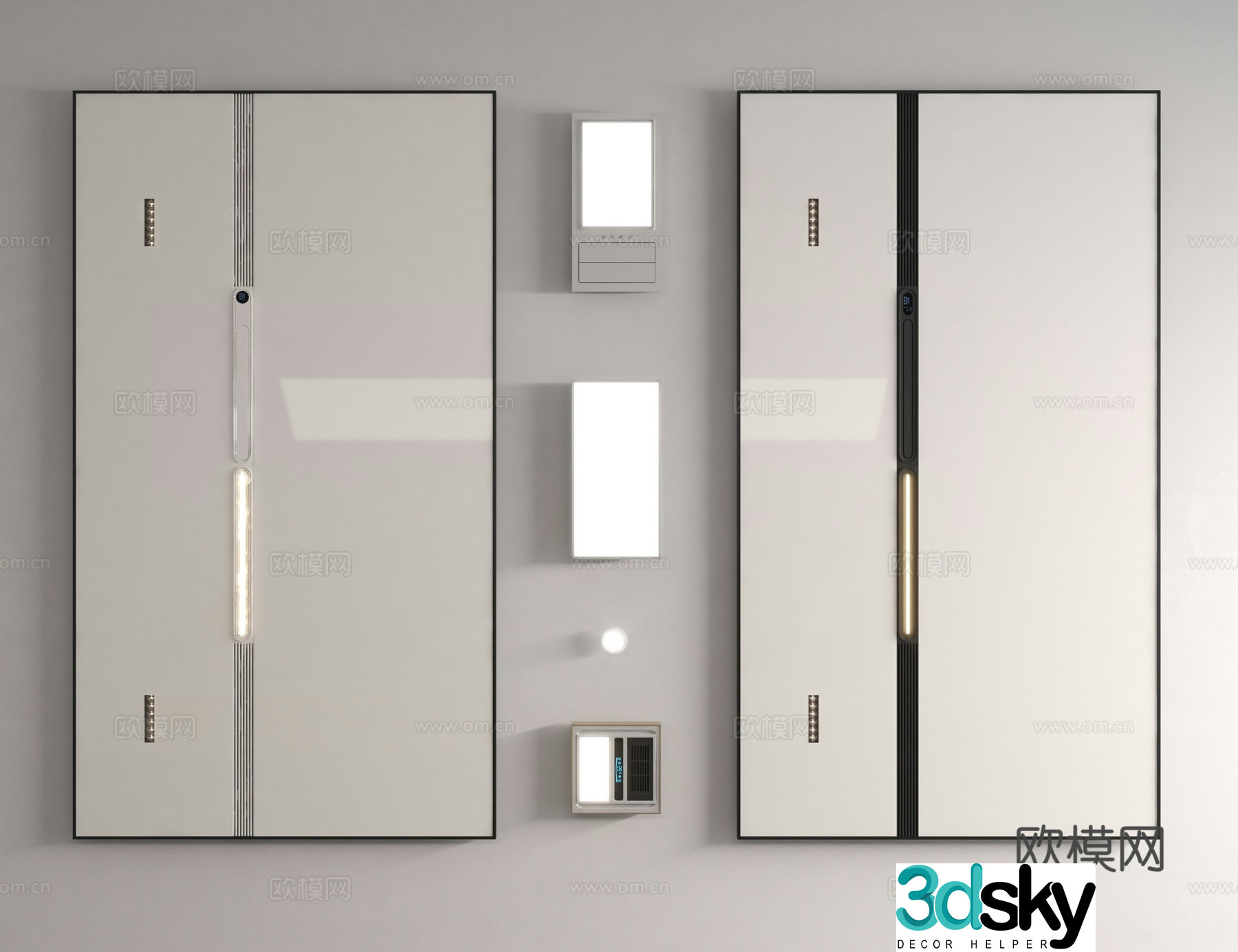 Modern ceiling 3d model