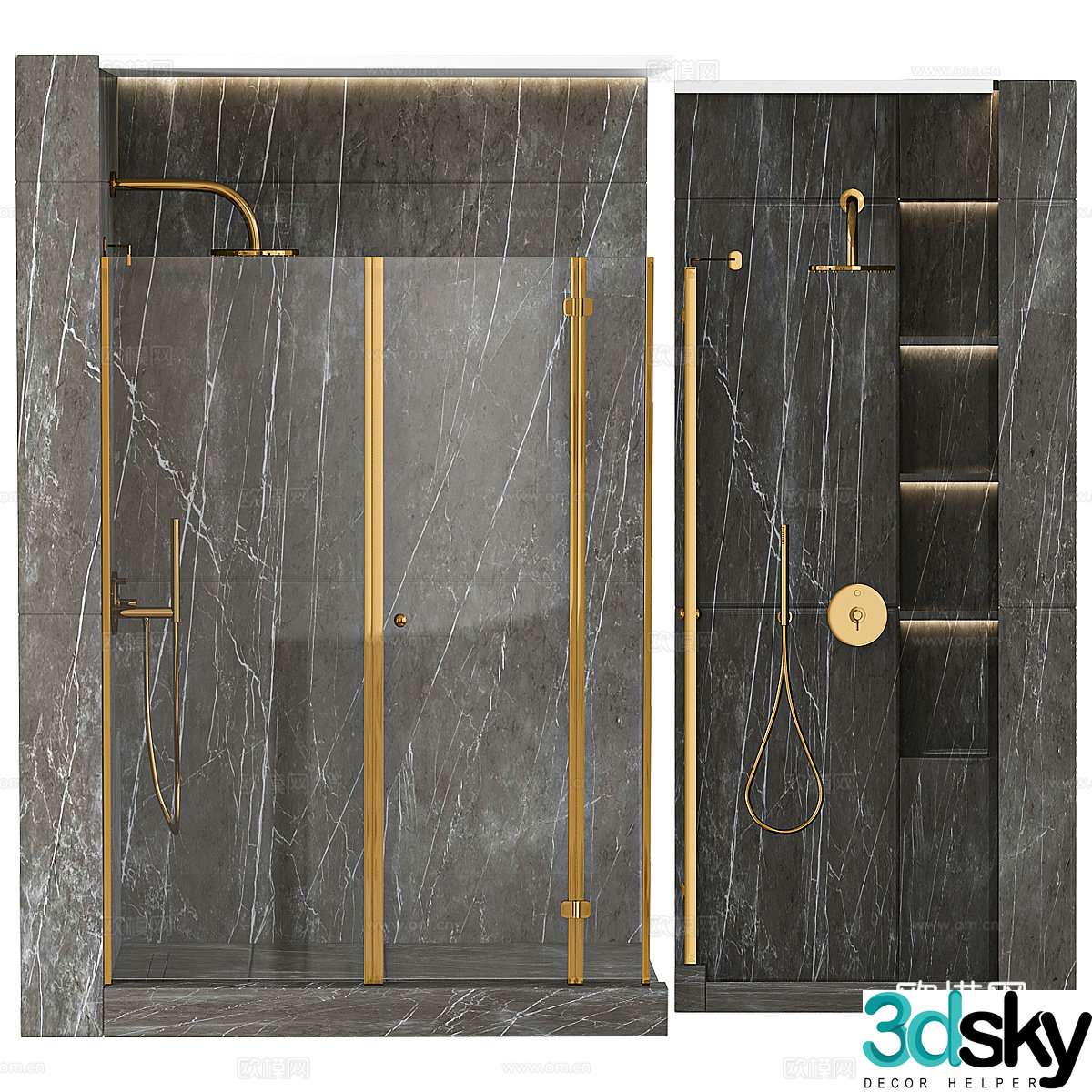 Shower sauna 3D model