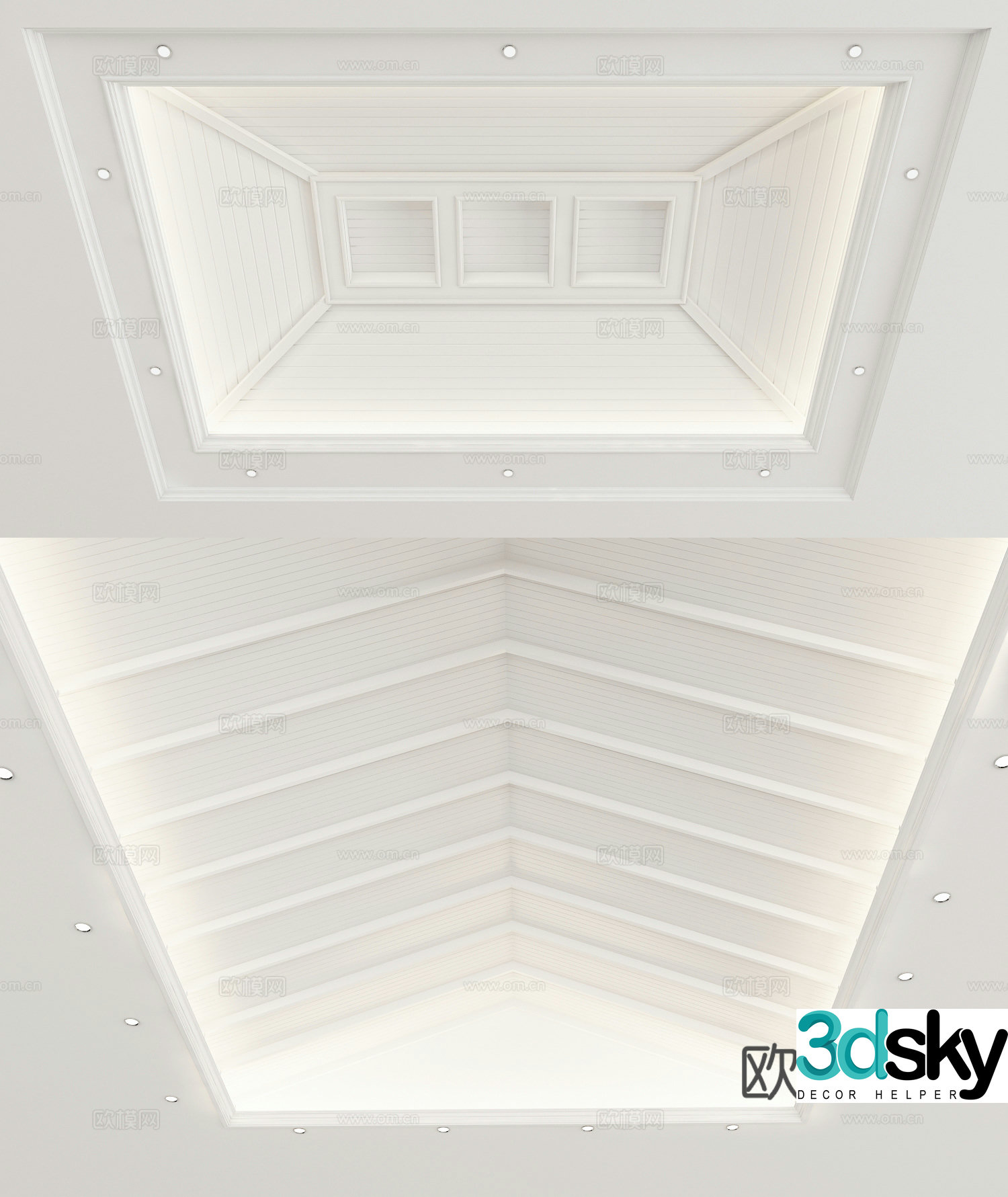 American ceiling 3D model