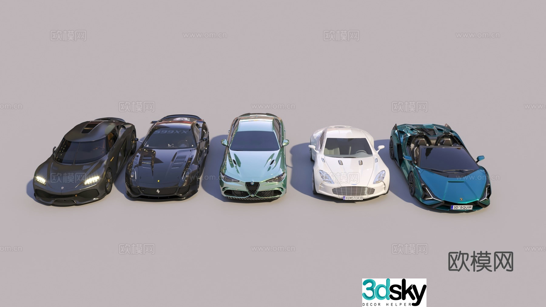 Modern car 3D model