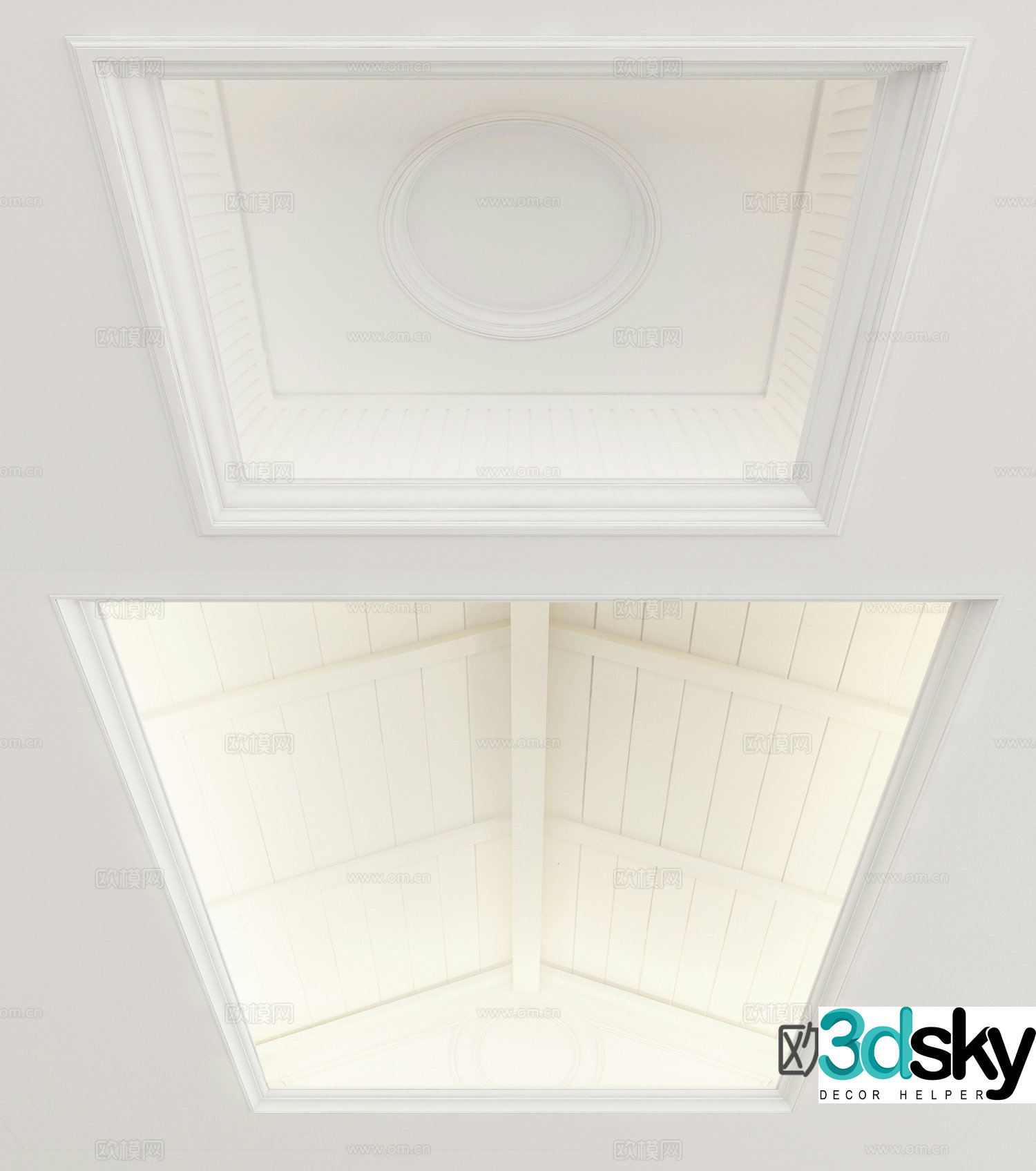 European style ceiling 3D model