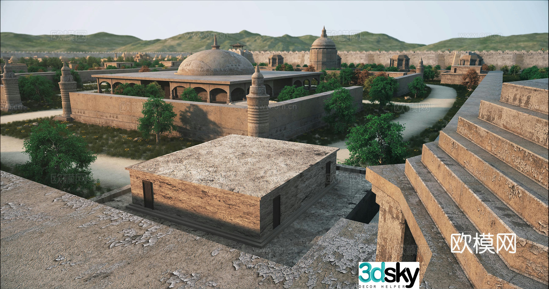 3D model of Beiting ruins