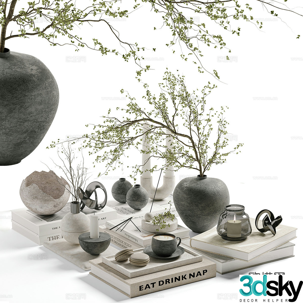 Tableware combination 3D model