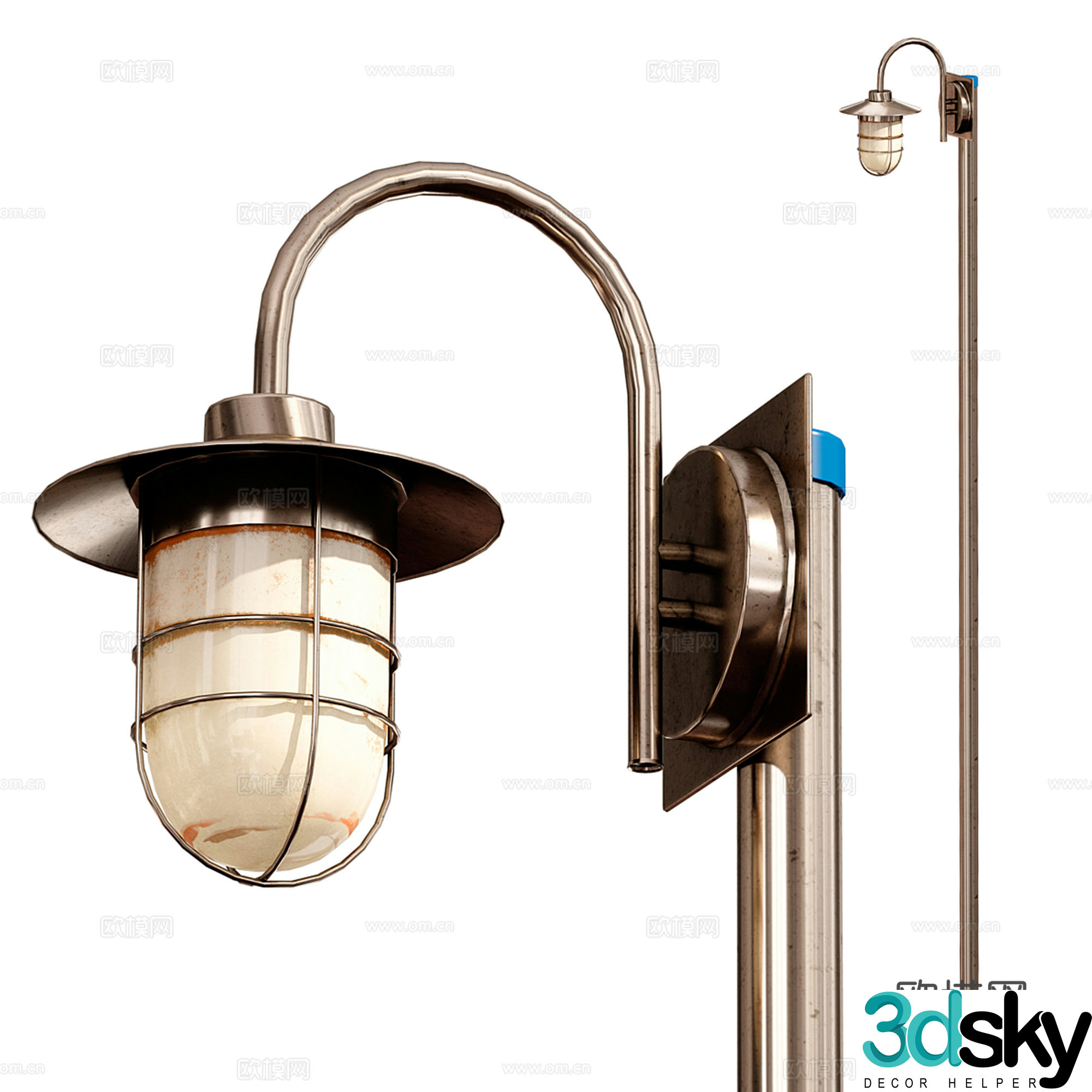 Modern outdoor light 3d model