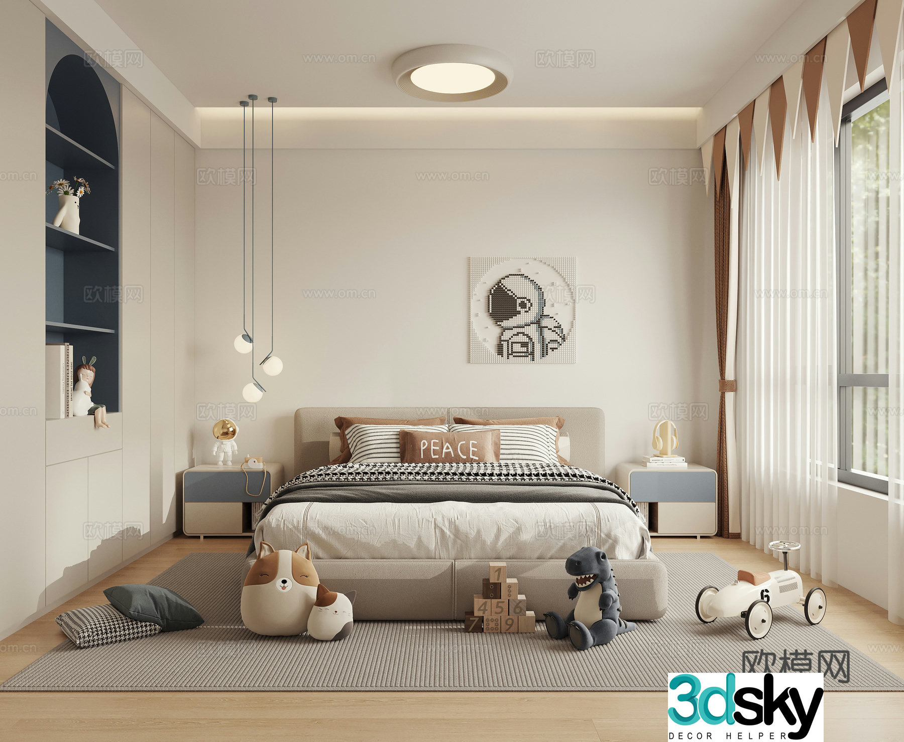 Children’s room boy’s room 3d model