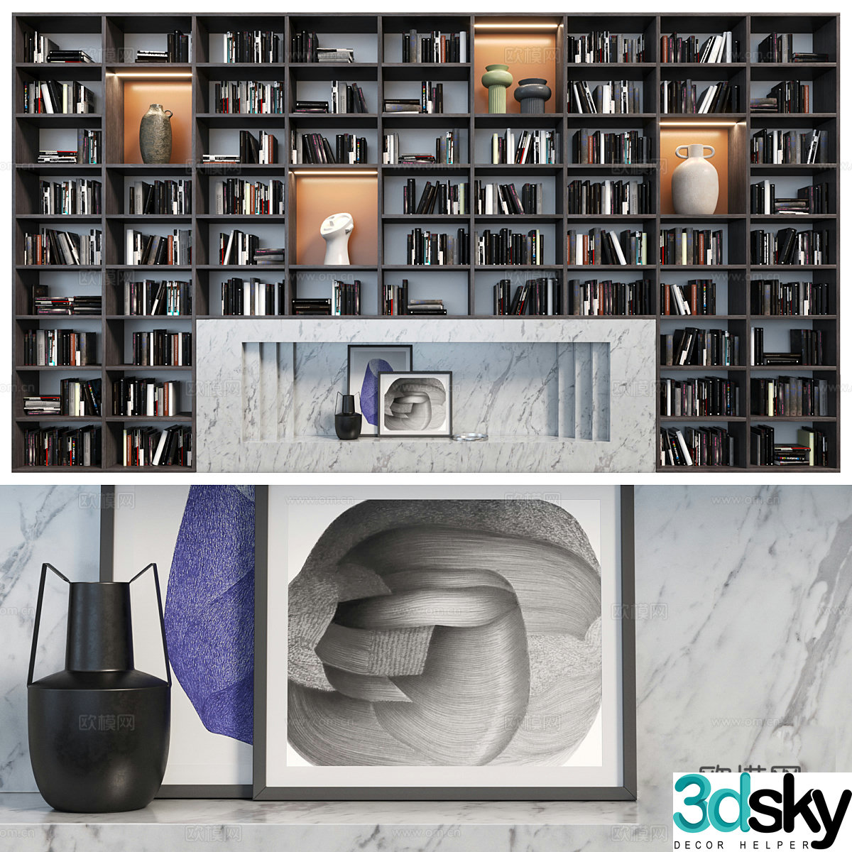 Bookcase 3d model
