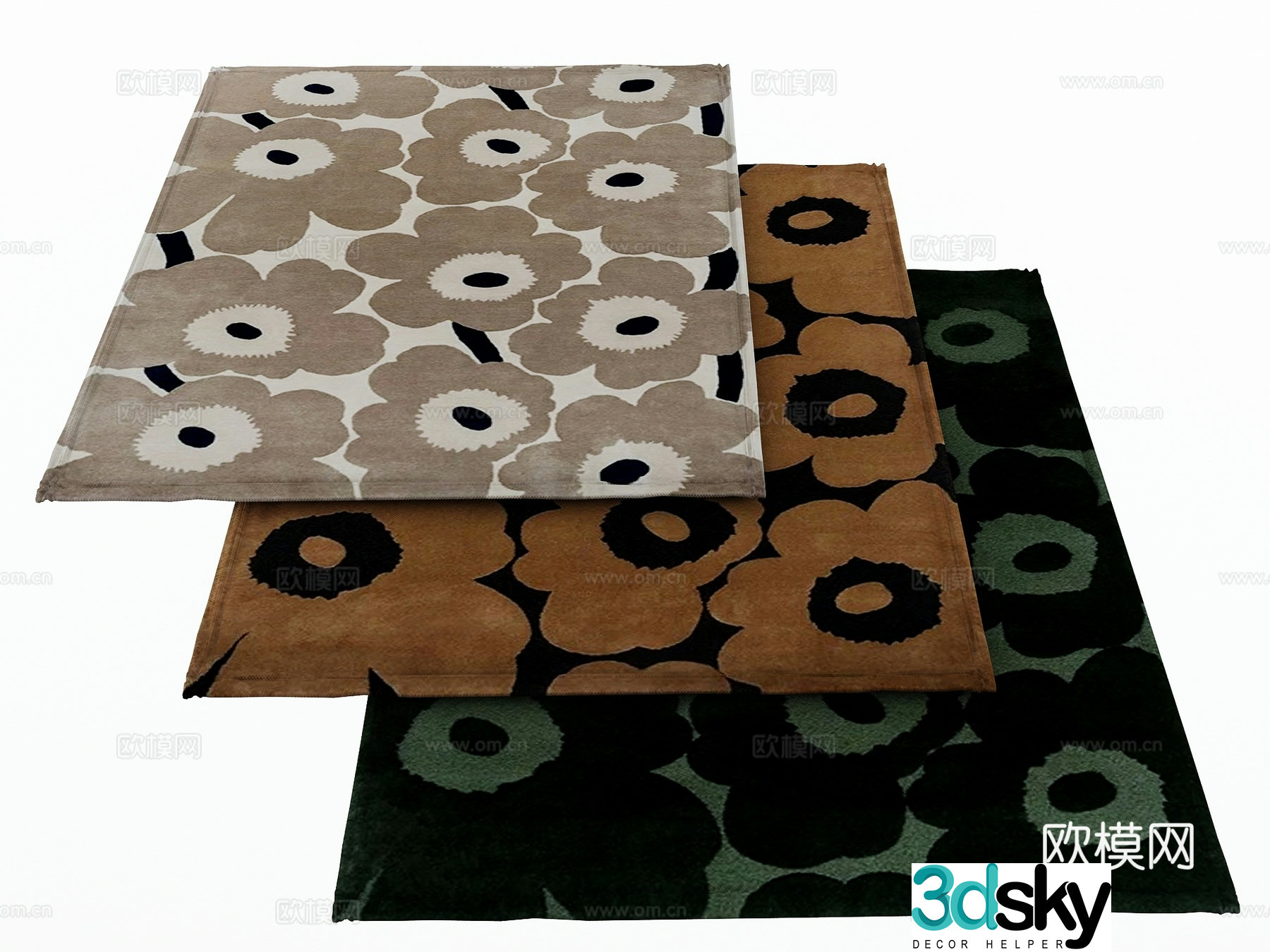 Modern carpet 3d model