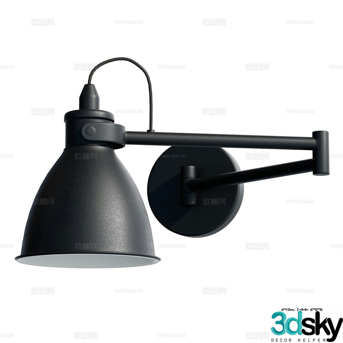 Modern Nordic wall lamp 3d model