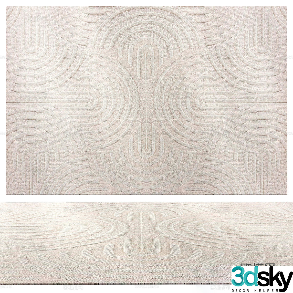 Square carpet 3d model