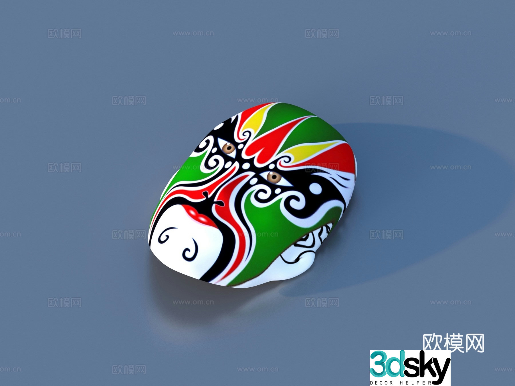 Facebook Peking Opera Facebook Cultural Supplies Opera Facebook 3D Model