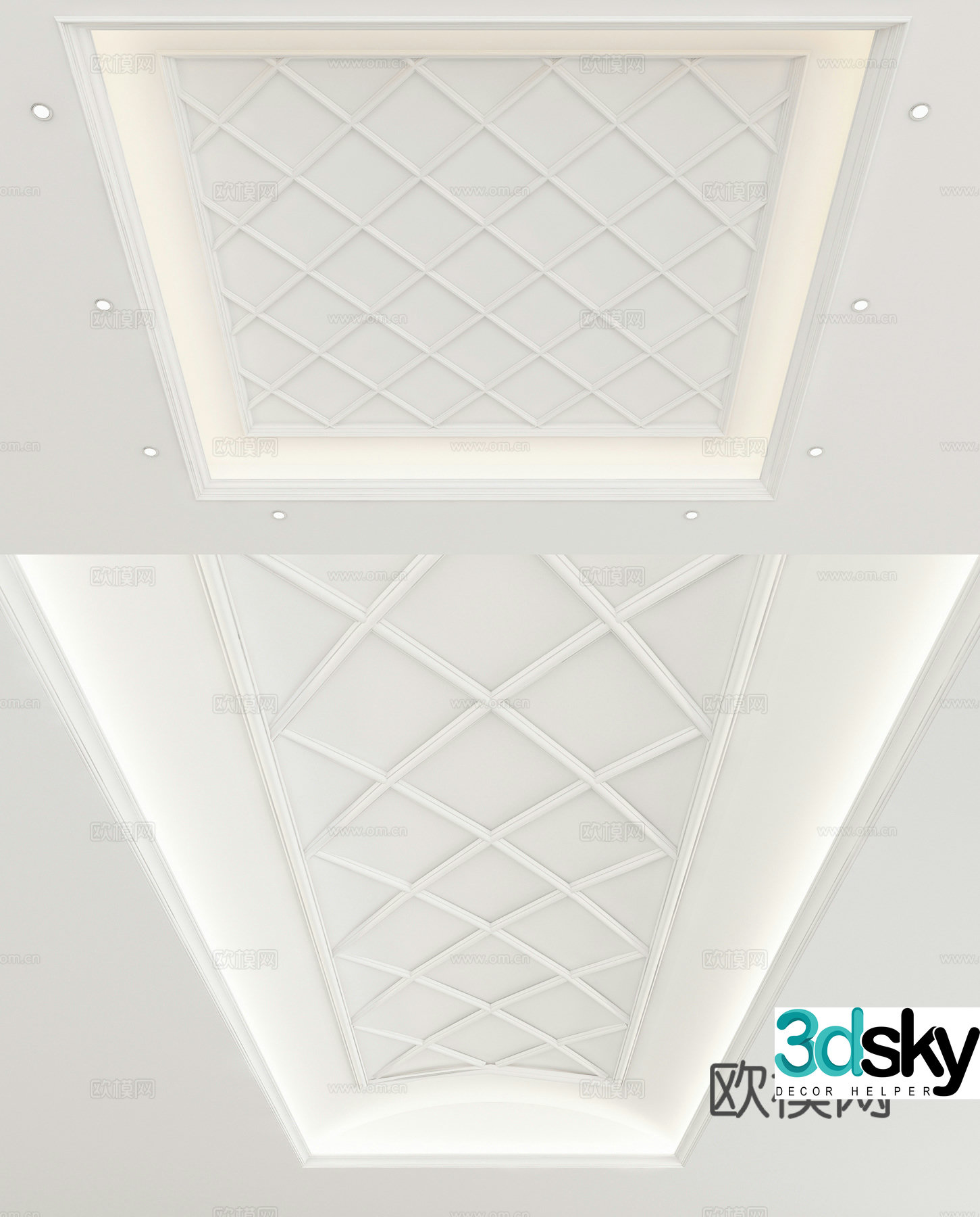 European style ceiling 3D model
