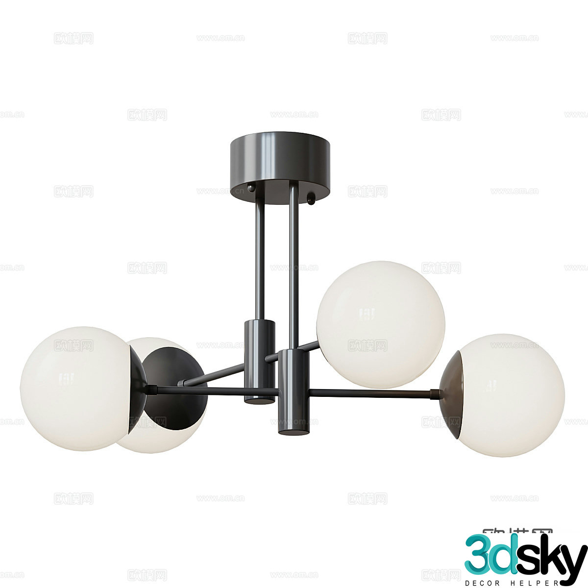 Modern children’s chandeliers 3d model
