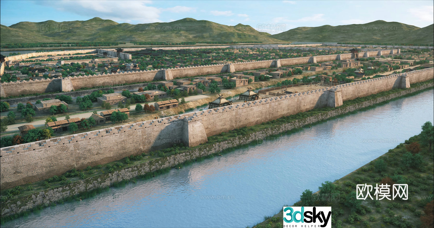 3D model of Beiting ruins