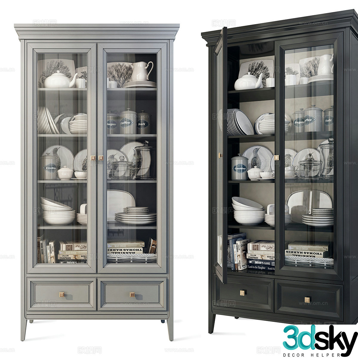 American French sideboard 3D model