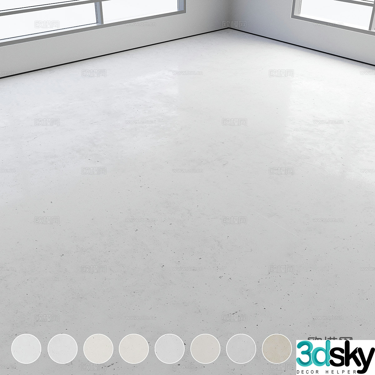 3d model of floor tiles