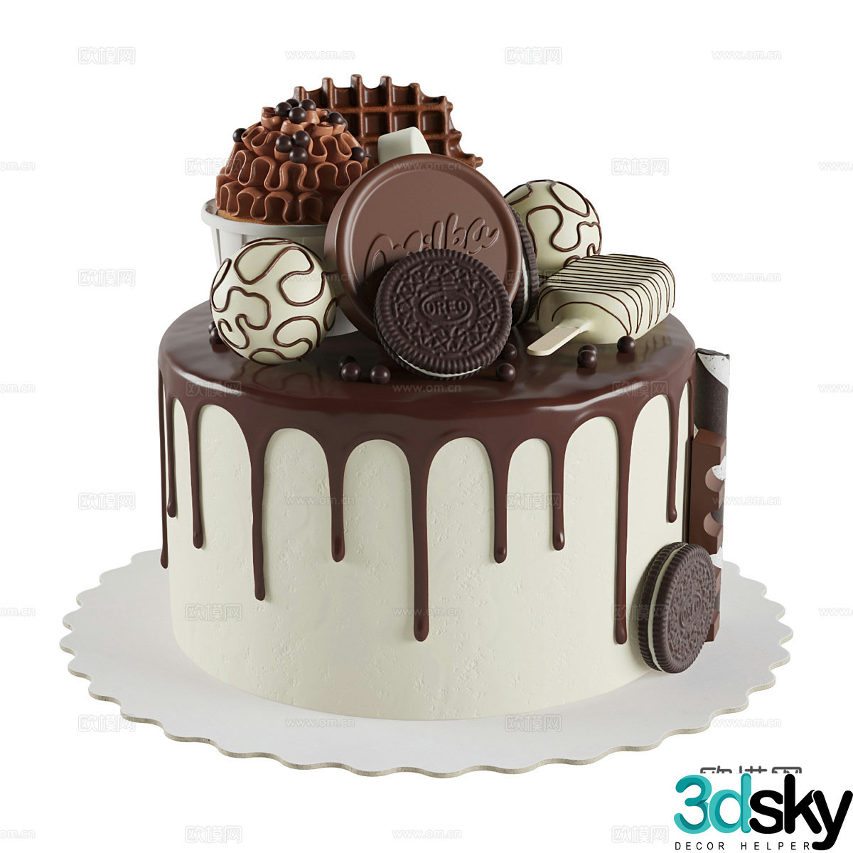 Tableware combination 3D model