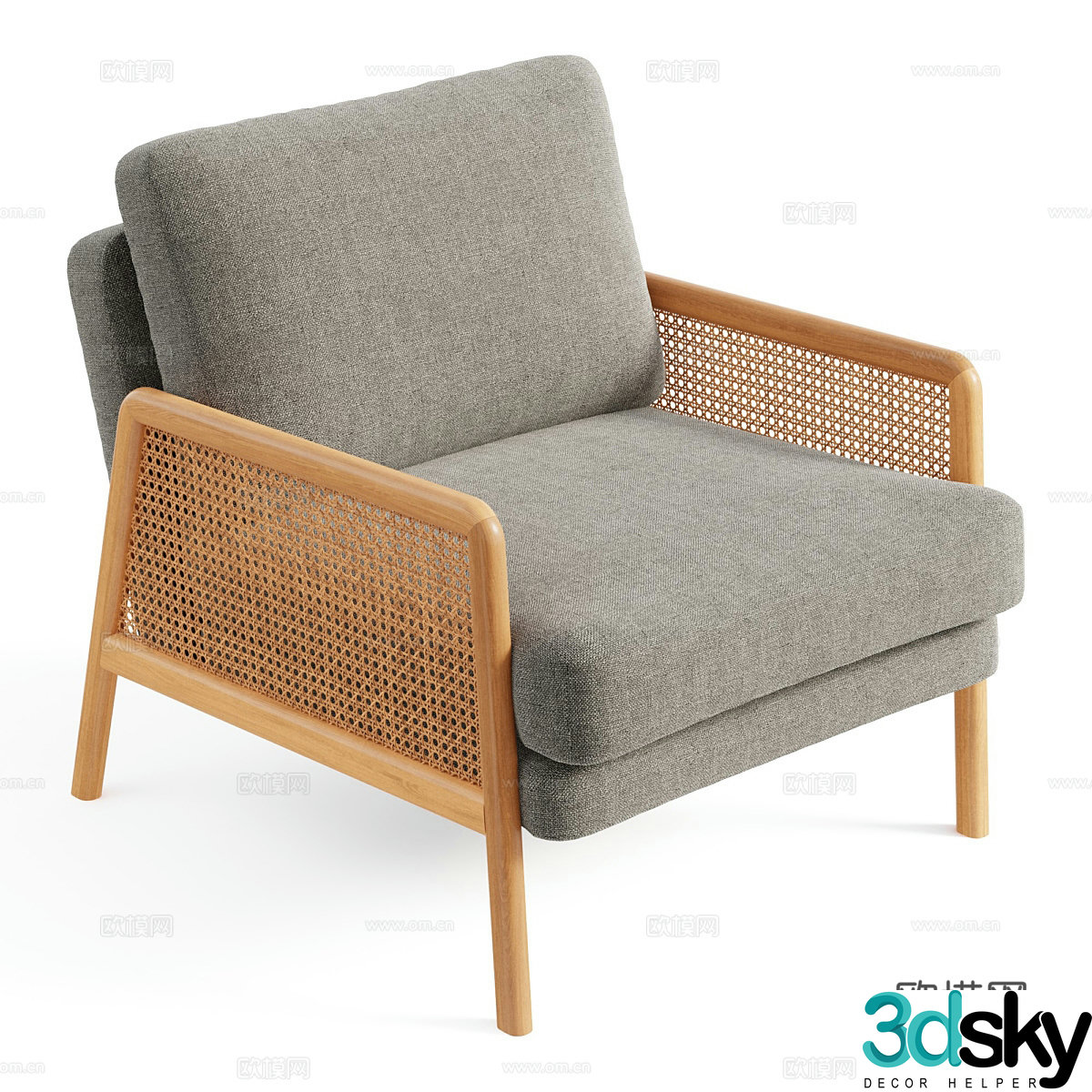 Sofa coffee table combination 3D model