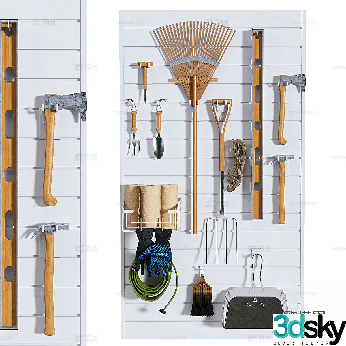 Modern landscaping tools 3D model