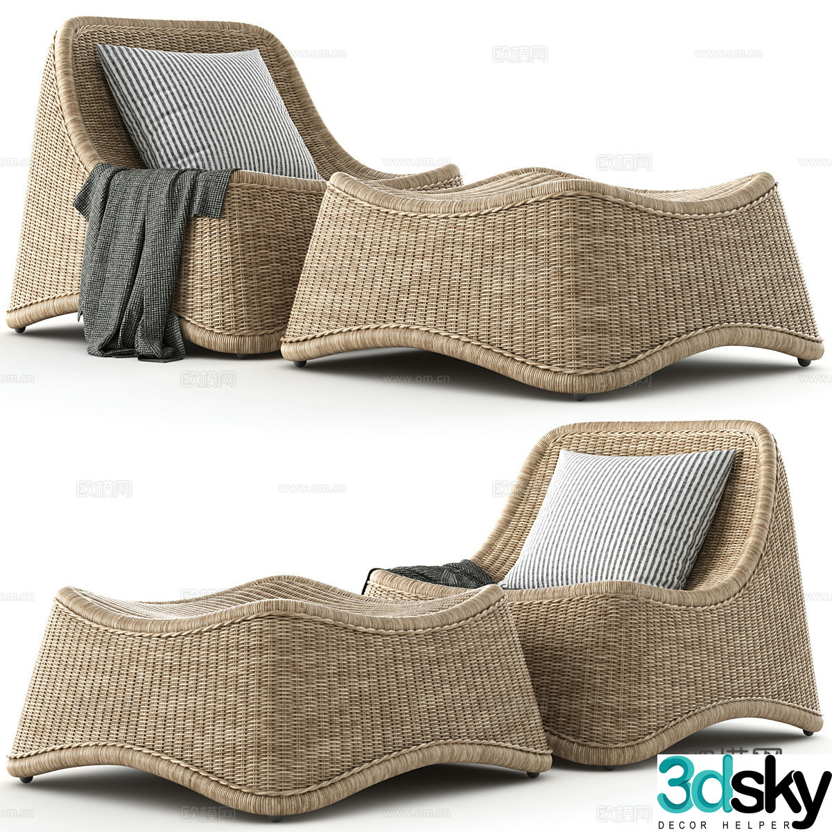Single sofa 3d model