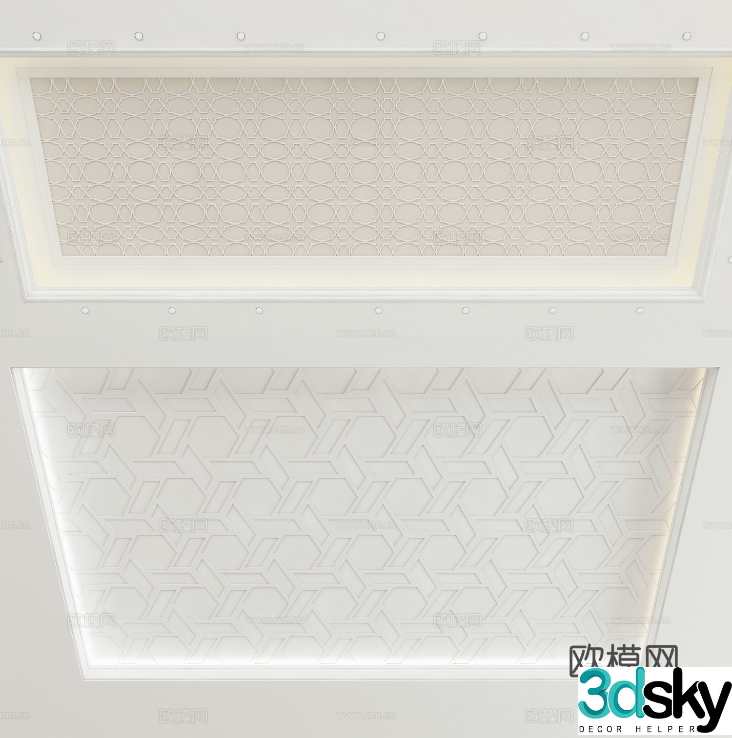 European style ceiling 3D model
