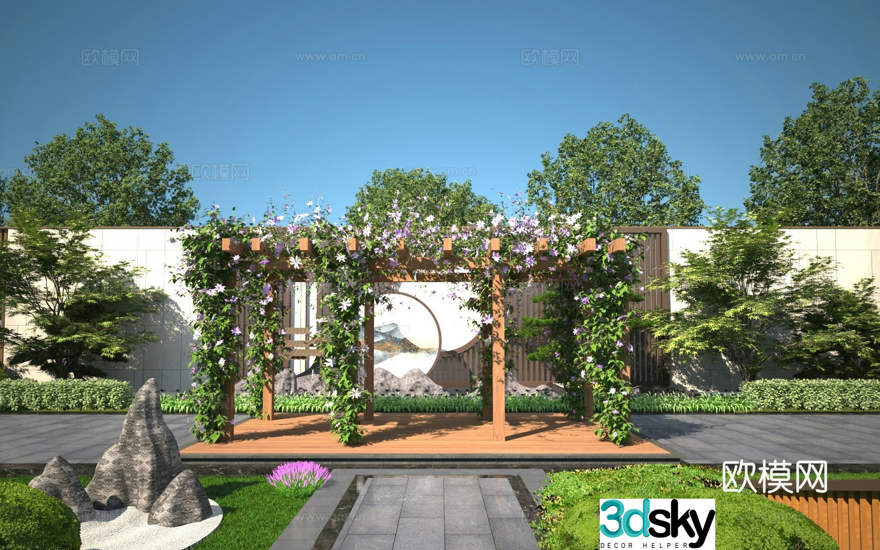 Modern pavilion 3D model