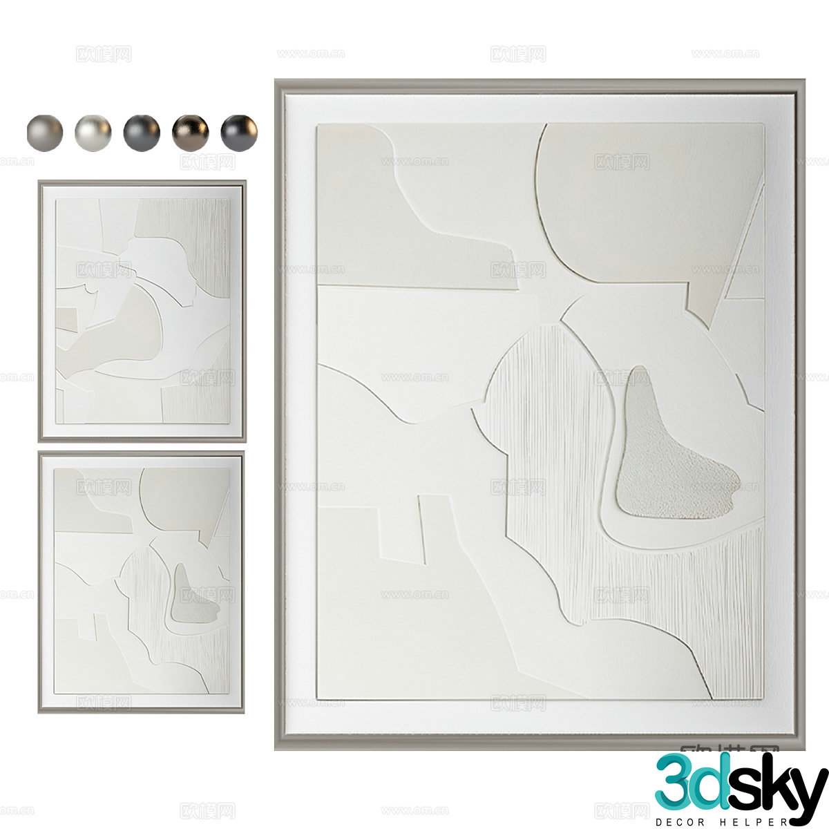 Abstract painting 3d model
