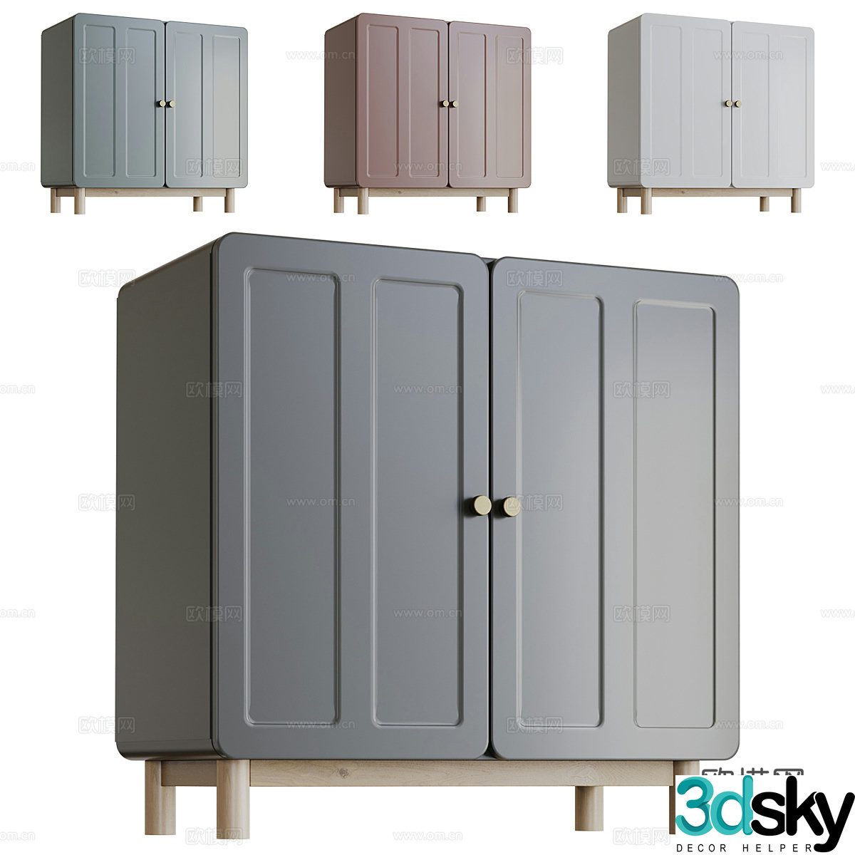 Porch cabinet/side cabinet 3D model