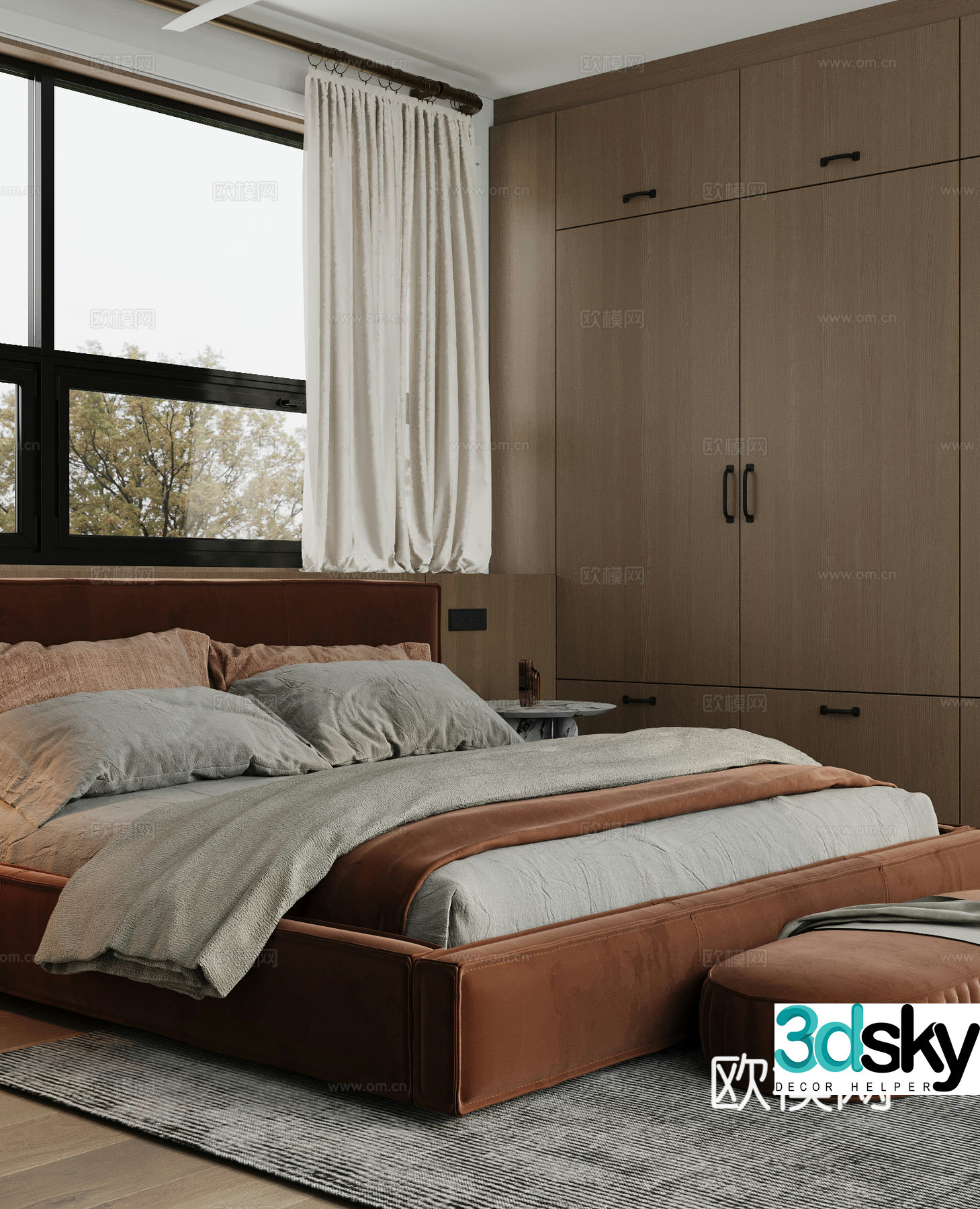 Modern bedroom 3d model