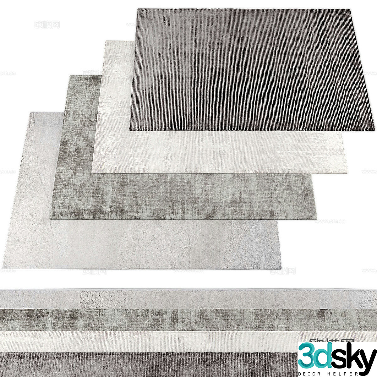 Square carpet 3d model