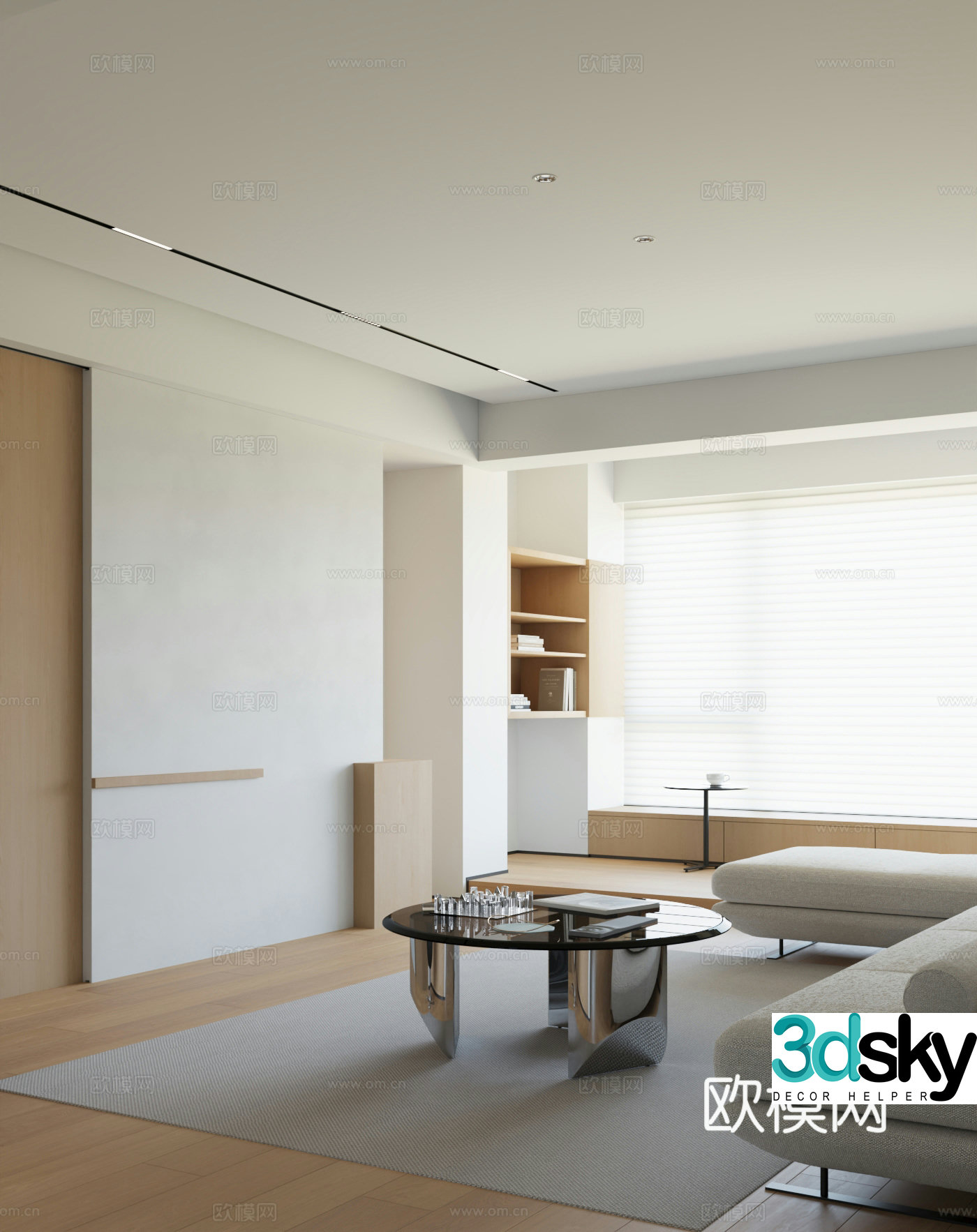 Modern living room 3d model