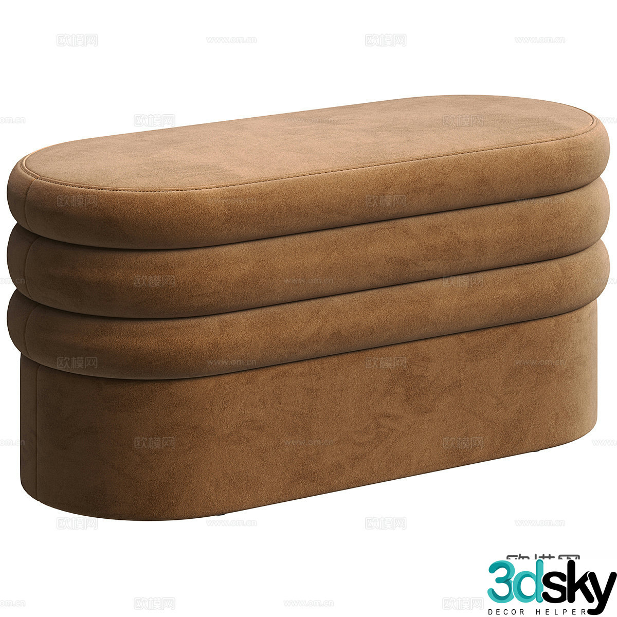 New Chinese -style shoe stool 3D model