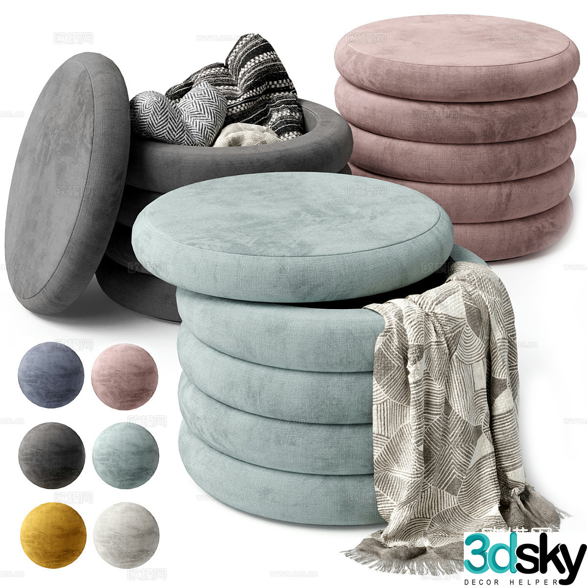 3d model of stool