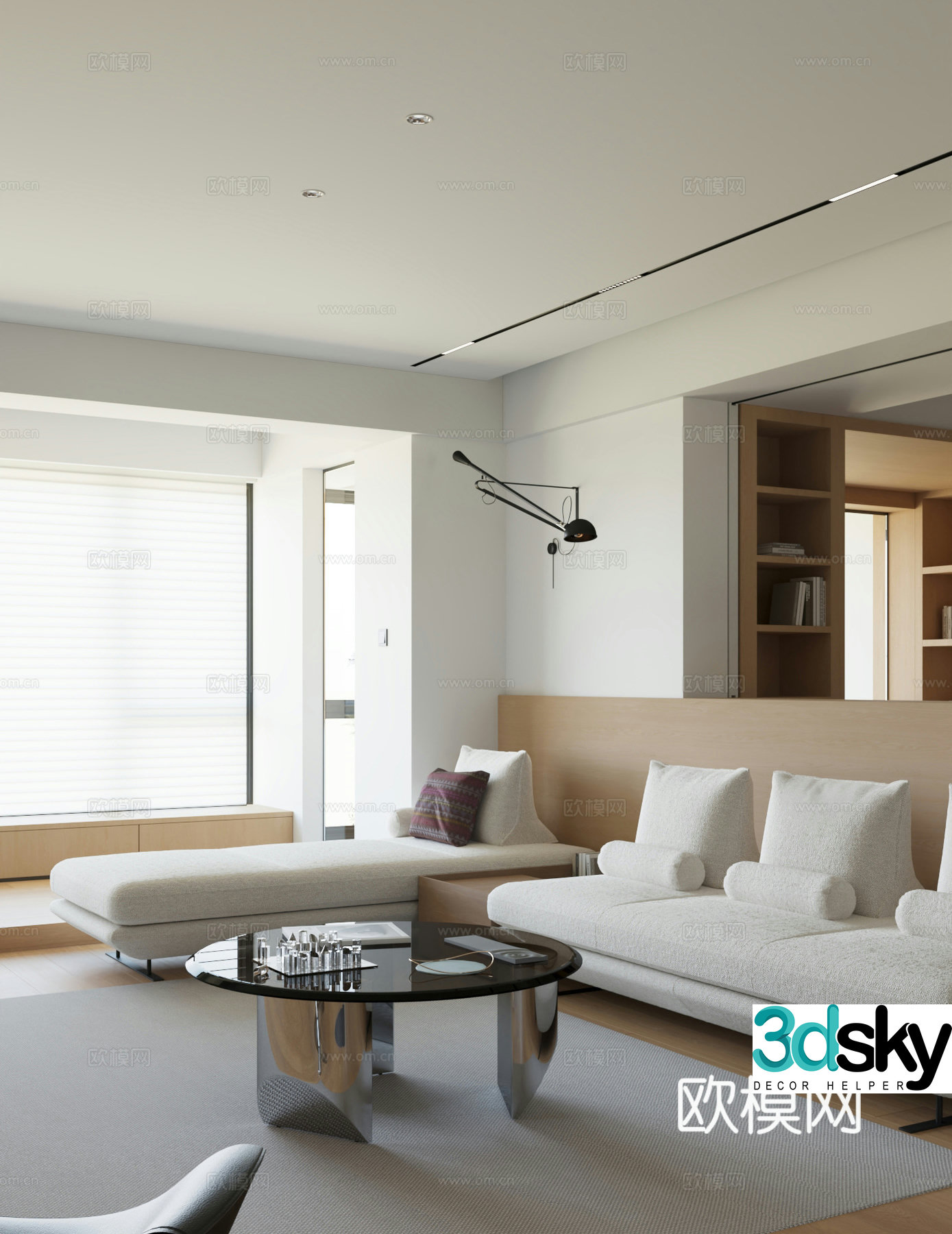 Modern living room 3d model