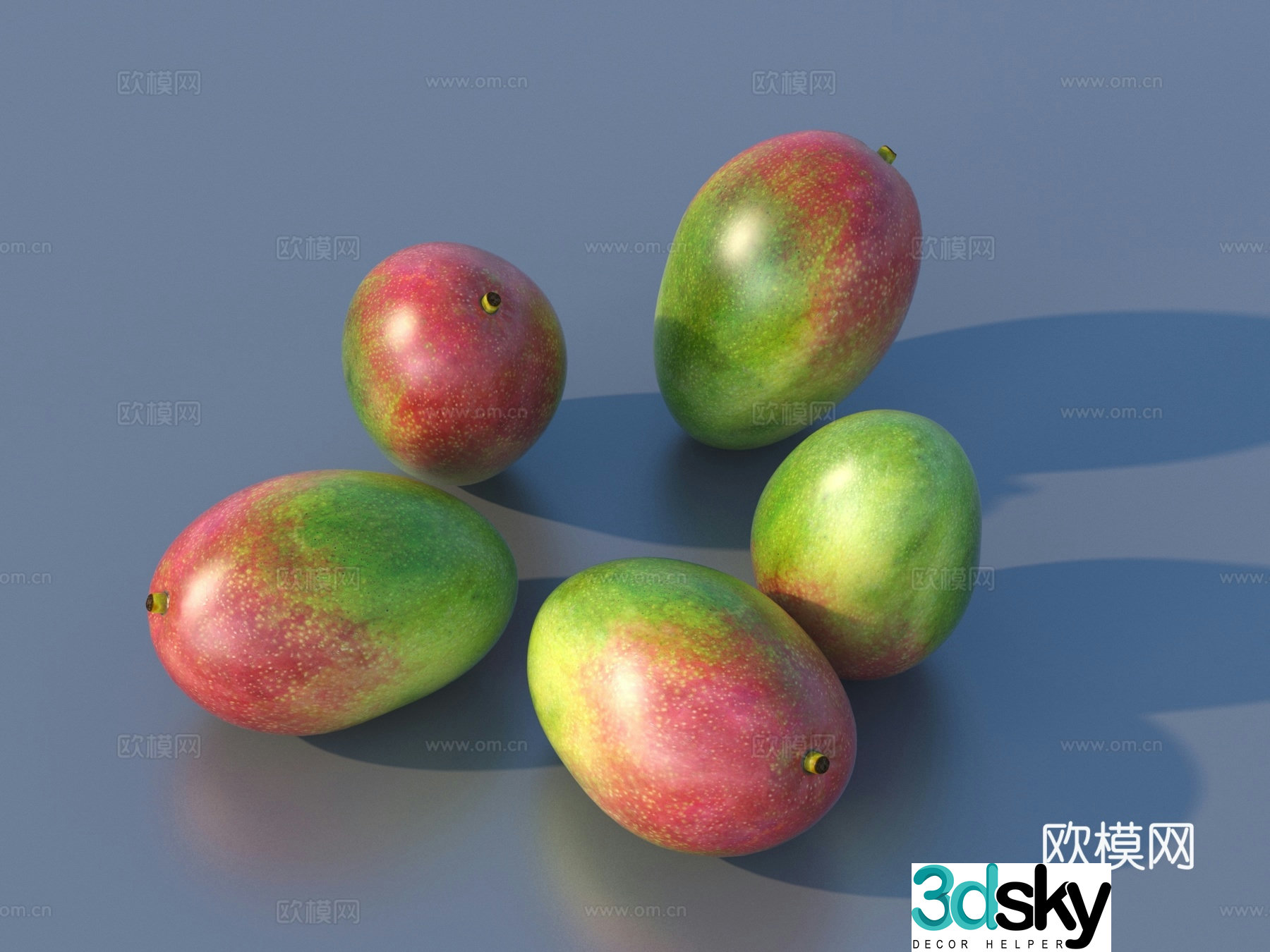 Mango Fruit Food 3D model