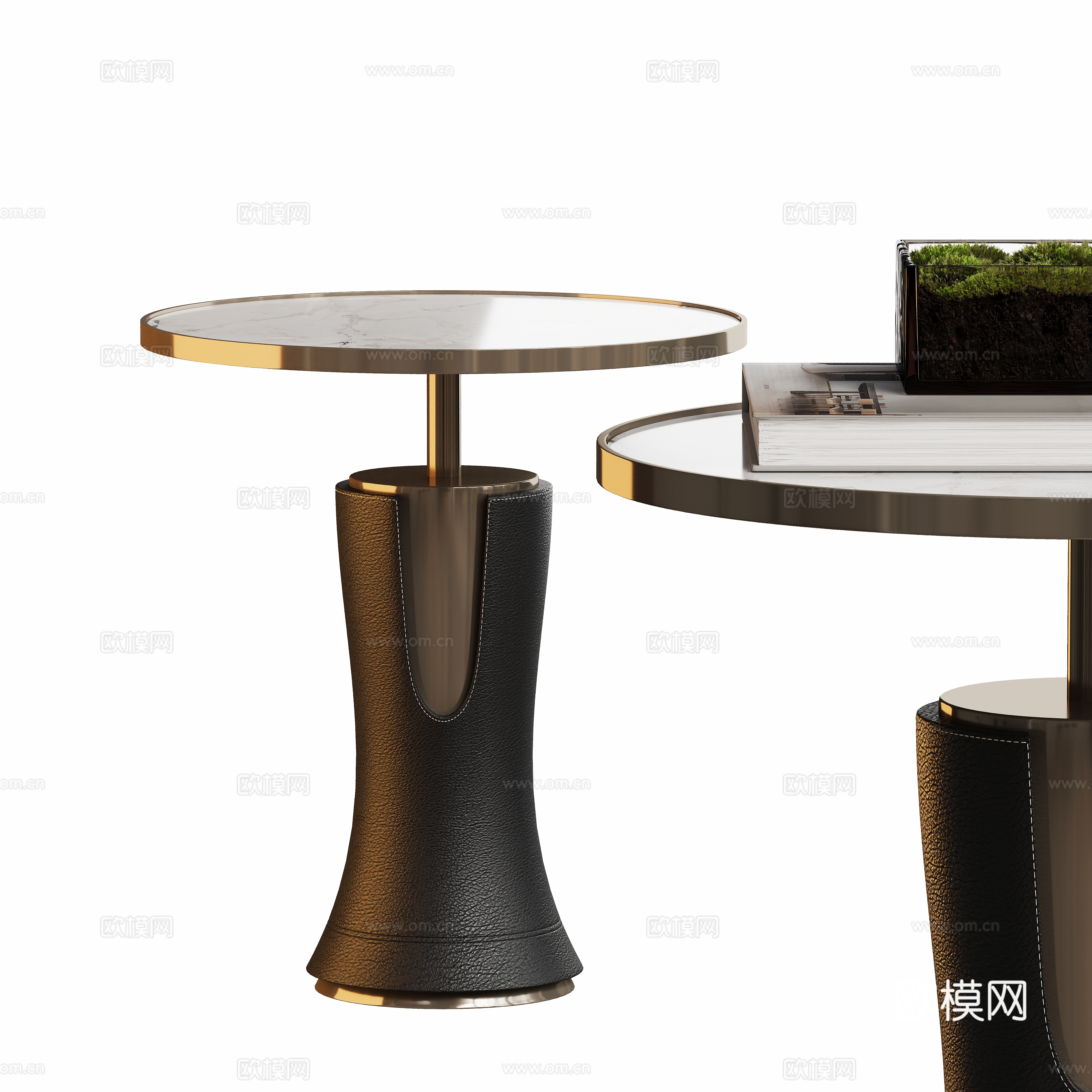 Modern light luxury round corners and sides 3D model