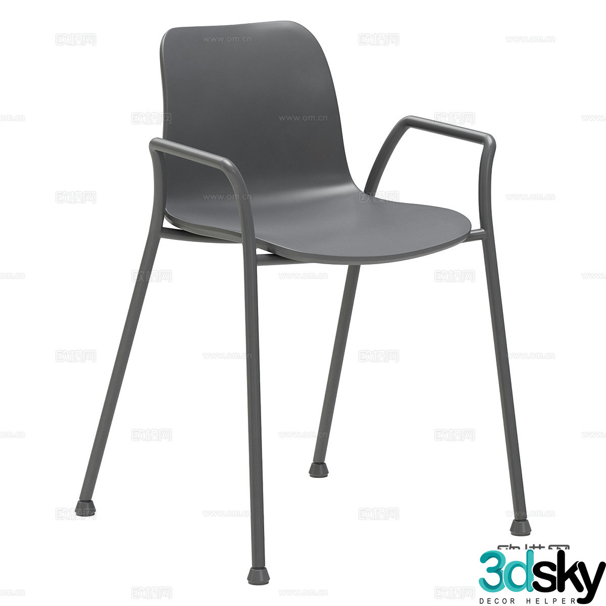 Modern single chair 3d model