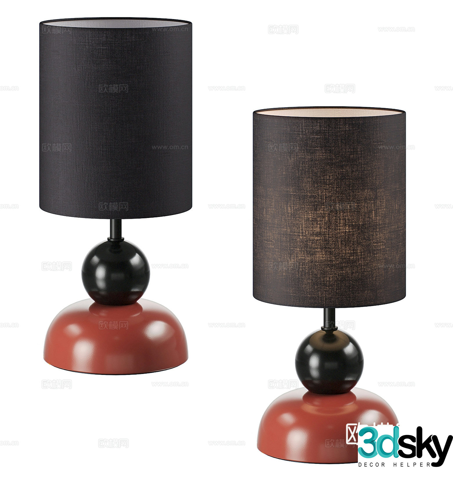 Modern desk lamp 3d model